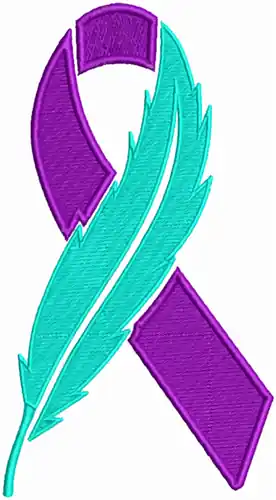 Factory Price Feather Ribbon Embroidery Design