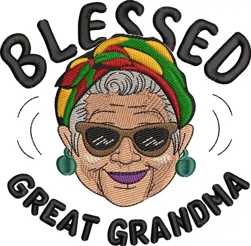 Blessed Great Grandma Embroidery Design Direct From Factory