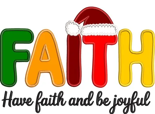 Have Faith Embroidery Design Viral
