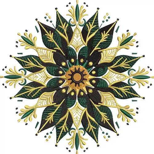 Floral Mandala Embroidery Design Affordable