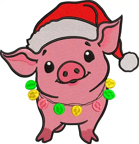 Mega Sale Jolly Pig Embroidery Design