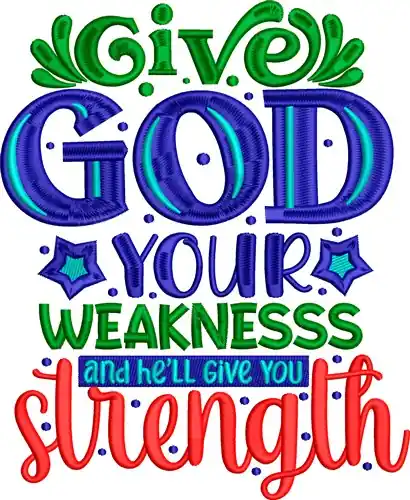 Give God Embroidery Design Hassle-Free Returns