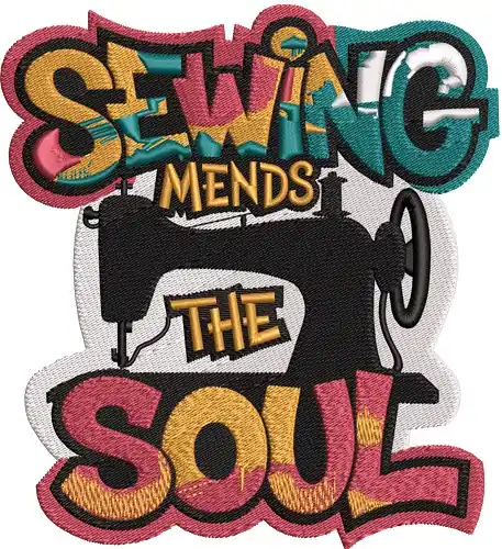 Discount Sewing Mends The Soul Embroidery Design