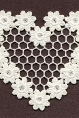 Best Choice FSL Sweet Floral Heart Embroidery Design