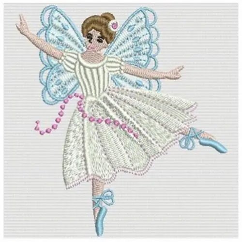 Ballerina Fairy Embroidery Design Shop Now
