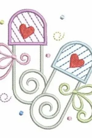 Baby Safety Pins Embroidery Design Best Choice