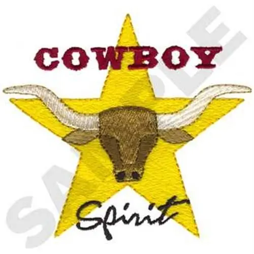 Cowboy Spirit Embroidery Design Instant Buy