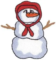 No Minimum Order Snow Woman Embroidery Design