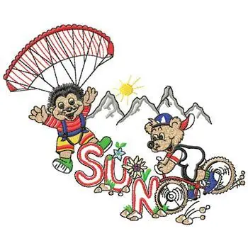 Warranty Included Hedgehog & Bear Embroidery Design