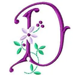 Best Price Floral ABC Embroidery Design