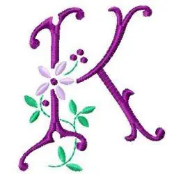 Limited Edition Floral ABC Embroidery Design