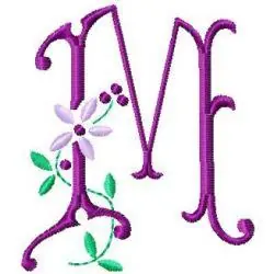 Floral ABC Embroidery Design Buy Direct