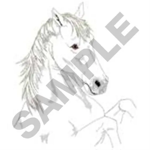 Lipizzaner Head Embroidery Design Shop Now
