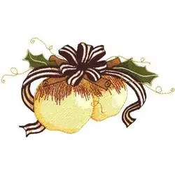Christmas Apples Embroidery Design Trending