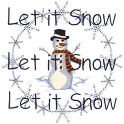 Snowman Embroidery Design Free Shipping