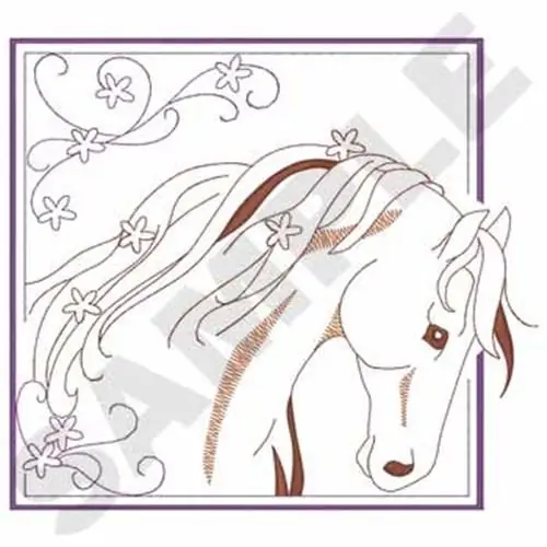 Horse Outline Embroidery Design Buy Direct