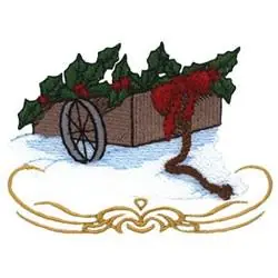 Budget Holly Cart Embroidery Design