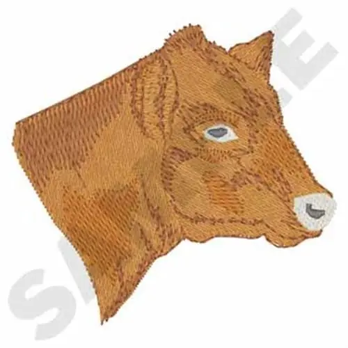 Luxury Shorthorn Head Embroidery Design