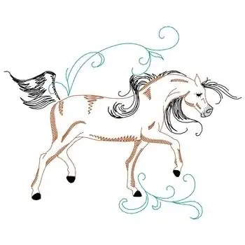 While Supplies Last Galloping Arabian Horse Embroidery Design