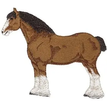 Must Have Clydesdale Embroidery Design