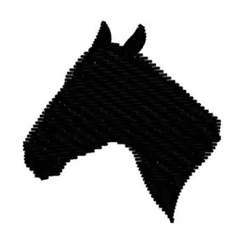 One Day Deal Horse Head Silhouette Embroidery Design