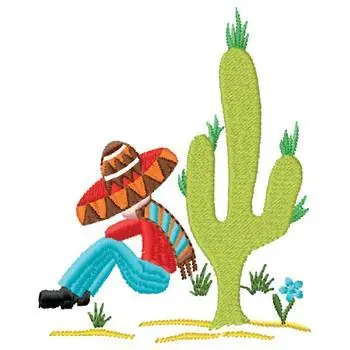 Mega Sale Siesta Man Embroidery Design