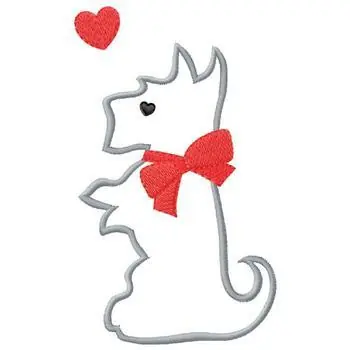 Save Now Love Puppy Embroidery Design