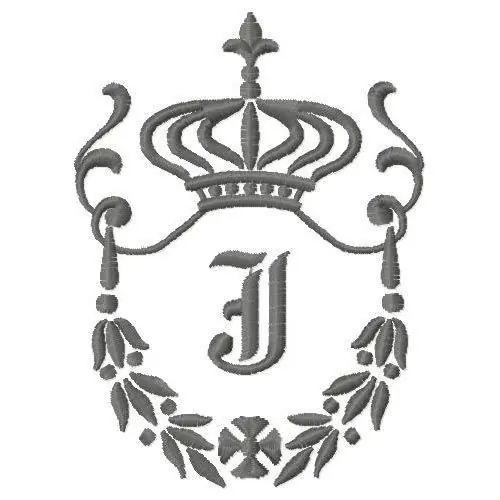 Regal Monogram J Embroidery Design Super Sale