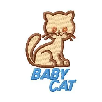 Reduced Price Baby Cat Embroidery Design