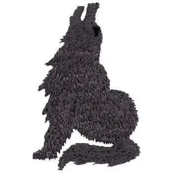 Reduced Price Wolf Silhouette Embroidery Design