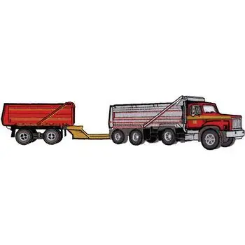 Price Cut Dump Truck Embroidery Design