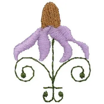 Best Seller Cone Flower Embroidery Design