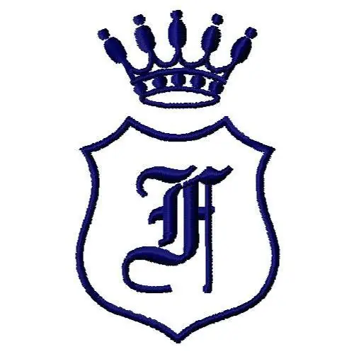 Royal Shield F Embroidery Design Best Choice