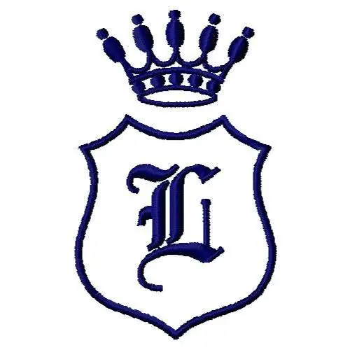 Royal Shield L Embroidery Design Price Drop