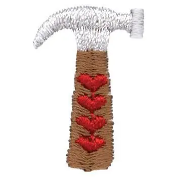 Special Offer Hammer Hearts Embroidery Design