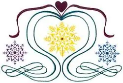 Order Now Snowflake Design Embroidery Design