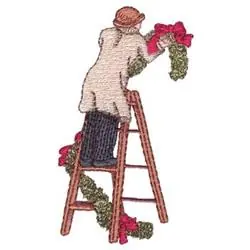 Hanging Garland Embroidery Design Flash Sale