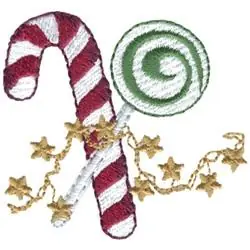 Express Delivery Christmas Candy Embroidery Design