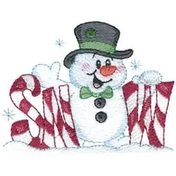 Snow Embroidery Design Warranty Included