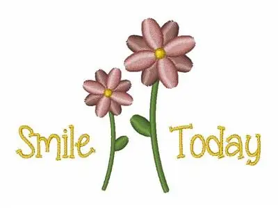 Smile Today Embroidery Design Special Discount