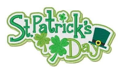 St Patricks Day Embroidery Design New Release
