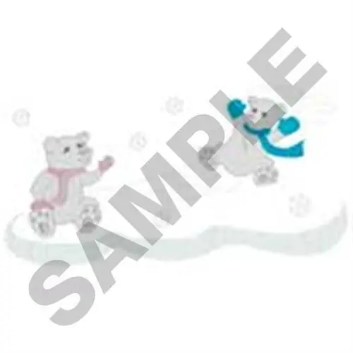 In Demand Polar Bears Embroidery Design