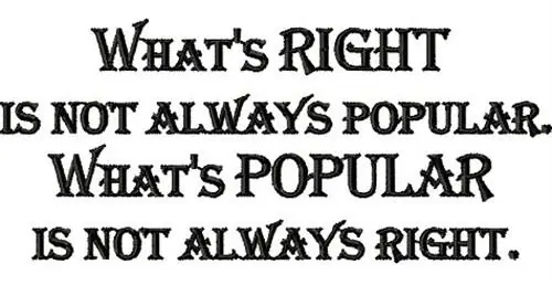 Latest Right & Popular Quote Embroidery Design