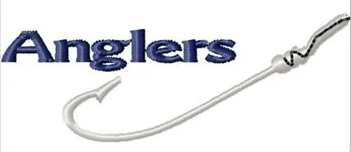Anglers Embroidery Design Secure Checkout
