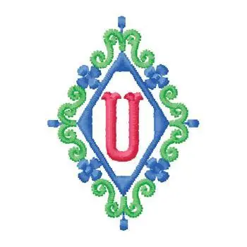 Cheap Monogram U Embroidery Design