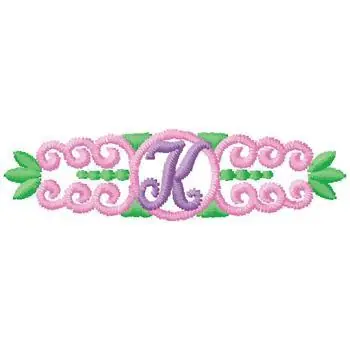Special Discount Monogram K Embroidery Design