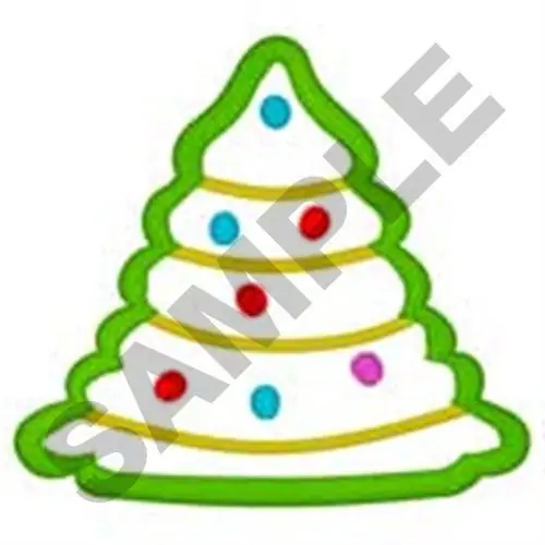 Save Now Christmas Tree Applique Embroidery Design