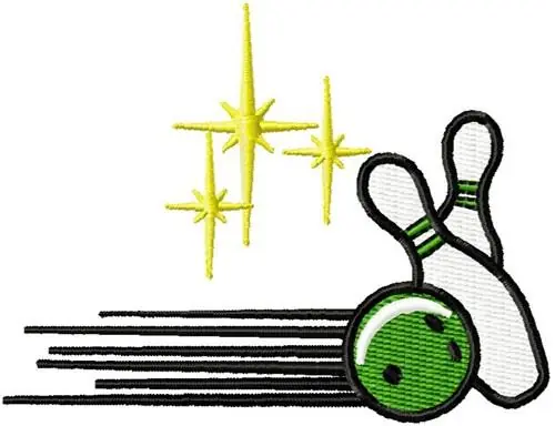 Order Now Bowling Embroidery Design