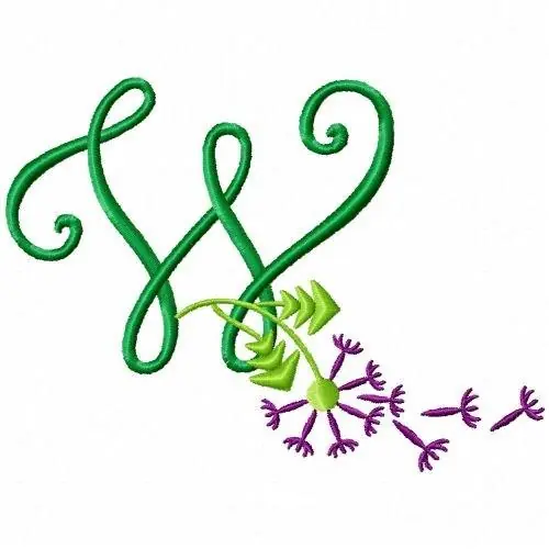 Monogram Bloom W Embroidery Design In Demand
