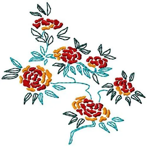Direct From Manufacturer Blossoms Embroidery Design